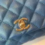 Chanel Pearl Blue Model: AS2215 Size: 19cm