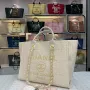 Chanel One Shoulder Handbag Size: 38*30*20 Style: 8820 Apricot Grey