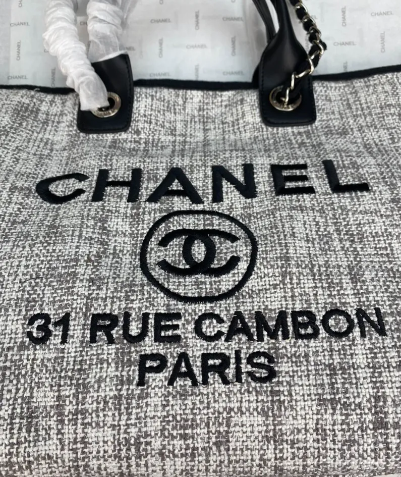 Chanel Shoulder Bag Size: 38*20*30cm Style: 8818 Light Grey