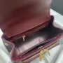 CHANEL Pearl Ball Size: 19x7x14cm Style Number: 93749 Deep Maroon