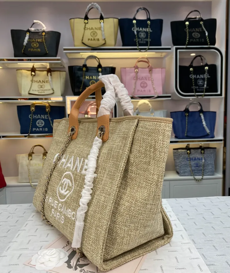 Chanel Shoulder Bag Size: 38*20*30cm Style: 8818 Apricot