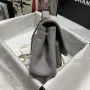 CHANEL pearl ball size: 19x7x14cm model number 93749 gray