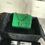 Grass green gold buckle size: 17x11x7.5cm Model: 1115#