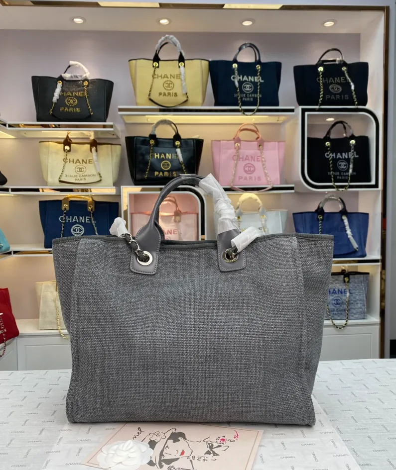 Chanel Shoulder Bag Size: 38*20*30cm Style: 8818 Grey