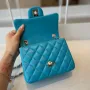 classic flap lambskin light gold buckle classic flap size:17cm