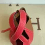Picotin Vegetable Basket Large red with gold dumplings Size:18cm