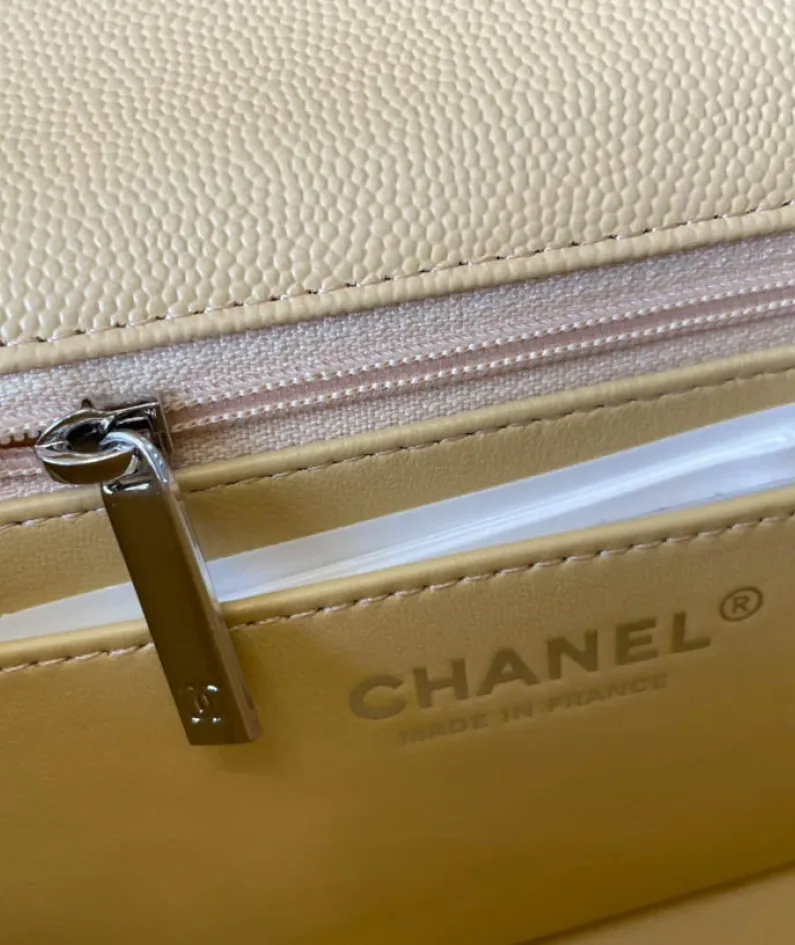 Light Silver Metal Bag Size: 20cm Ident No.: 01116