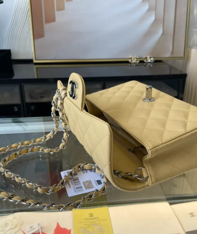 Light Silver Metal Bag Size: 20cm Ident No.: 01116