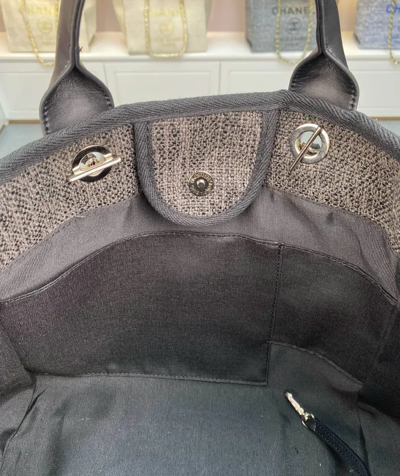 Chanel Shoulder Bag Size: 38*20*30cm Style: 8818 Dark Grey