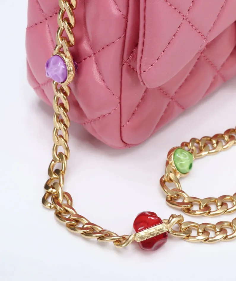 Chanel Stone Chain Bag Size: 21/13/6 Style: 611