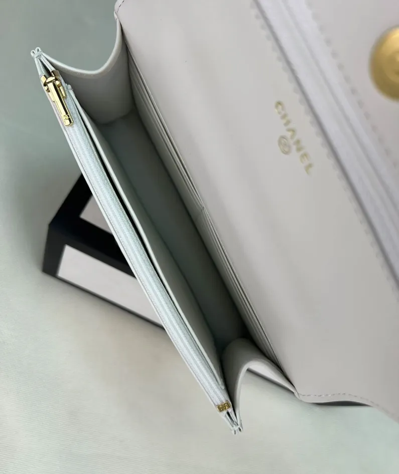 Chanel Stewardess Bag Size: 19.2 12.3 3.5cm: Model No. AP3009