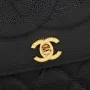 Chanel One Shoulder Crossbody Gold Buckle Size:33*23*9