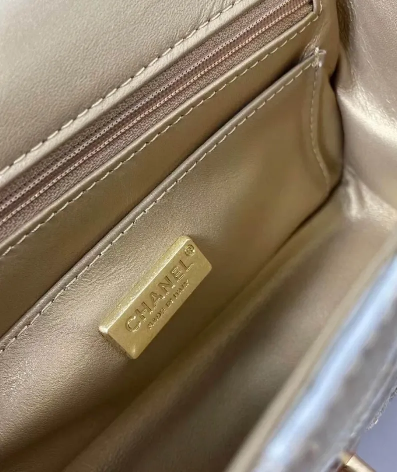 Cover Bag Handle Full Copper Vintage Gold Size: X6X13cm Ident No.: 2431