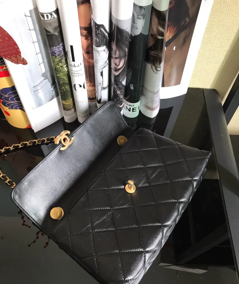 Double Golden Ball Handbag Model: AS1918 Size: 26x16.5x