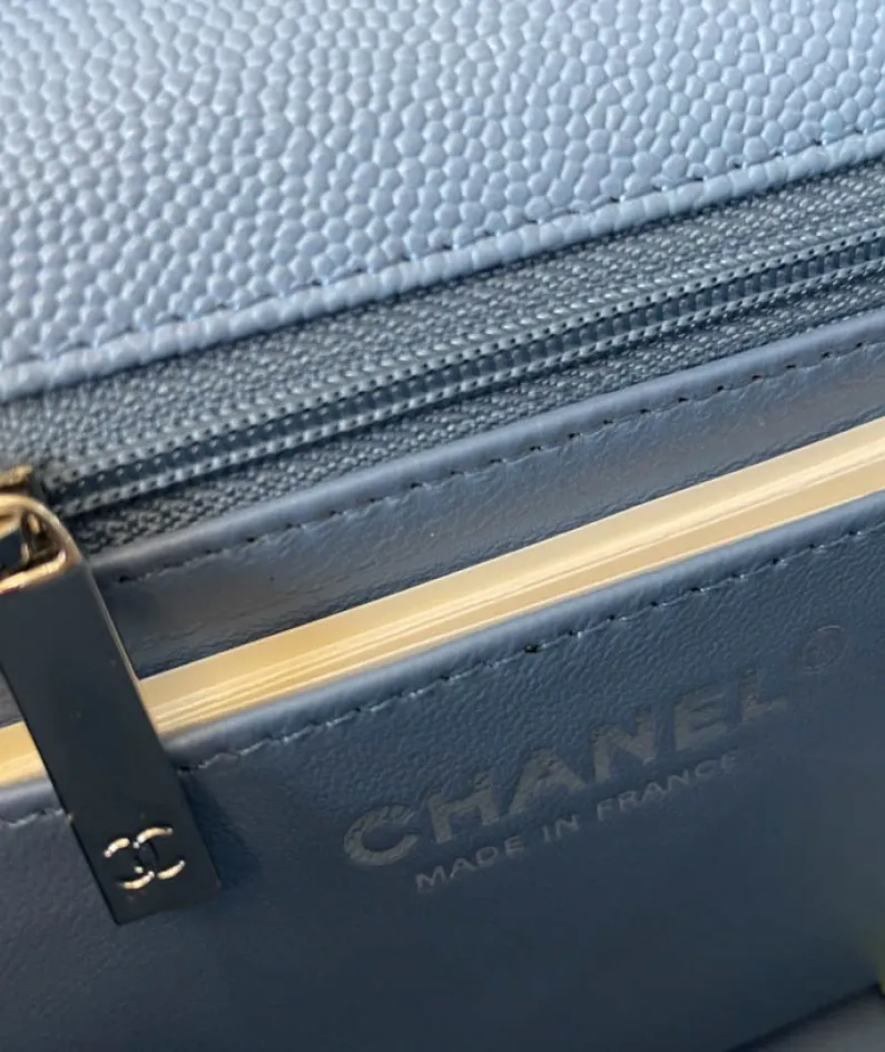 Light Silver Metal Bag Size: 20cm Ident No.: 01116
