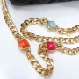 Chanel Stone Chain Bag Size: 21/13/6 Style: 611