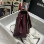 CHANEL Pearl Ball Size: 19x7x14cm Style Number: 93749 Deep Maroon