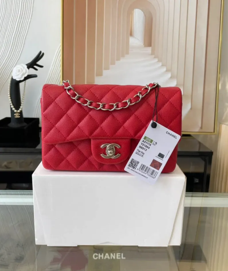Light Silver Metal Bag Size: 20cm Ident No.: 01116