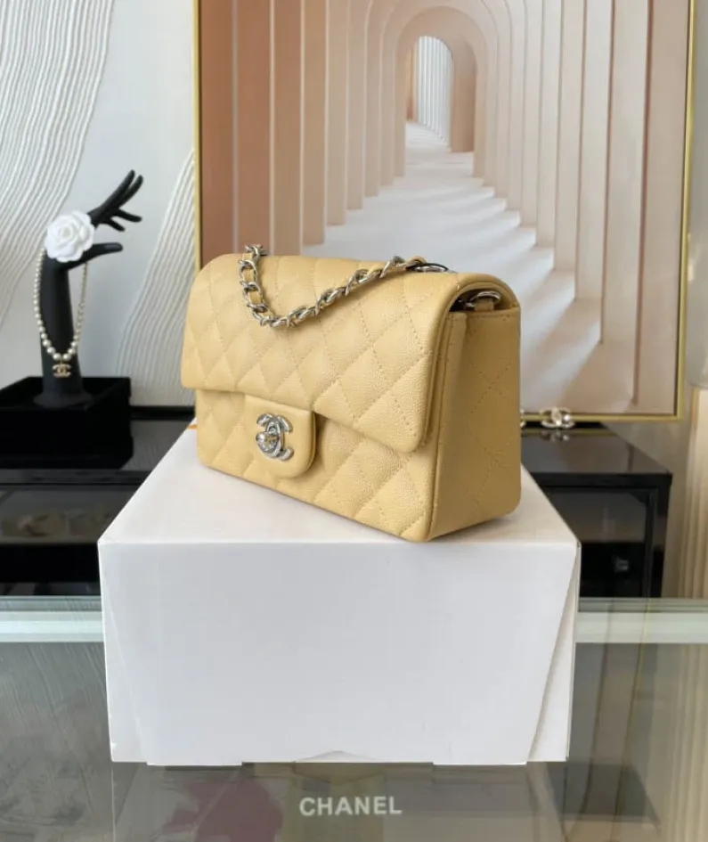 Light Silver Metal Bag Size: 20cm Ident No.: 01116