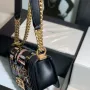 Chanel slip gold buckle