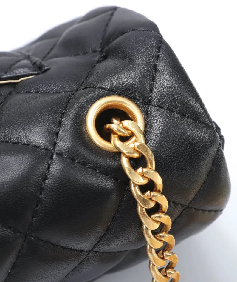 Chanel Stone Chain Bag Size: 21/13/6 Style: 611