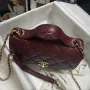 CHANEL Pearl Ball Size: 19x7x14cm Style Number: 93749 Deep Maroon