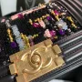 Chanel slip gold buckle