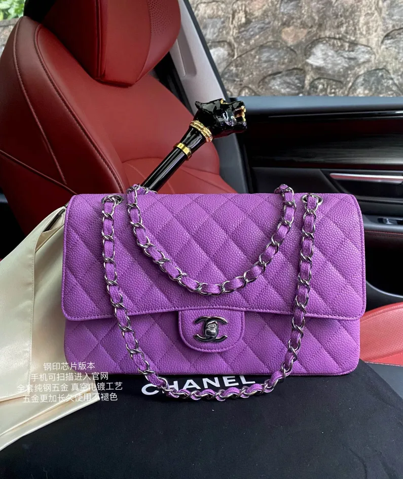 Cowhide Ball Pattern Purple Model: -A01112 Size: -25.5*15.5*6.5