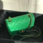 Grass green gold buckle size: 17x11x7.5cm Model: 1115#