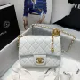 classic flap lambskin light gold buckle classic flap size:17cm