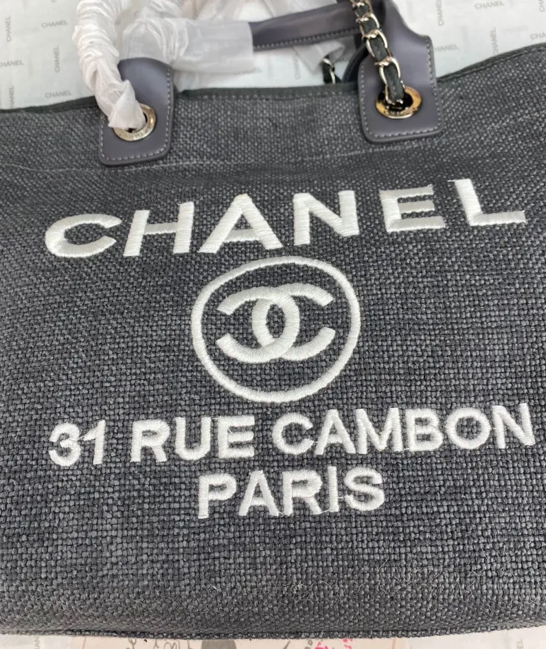 Chanel Shoulder Bag Size: 38*20*30cm Style: 8818 Grey