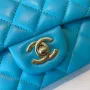 classic flap lambskin light gold buckle classic flap size:17cm