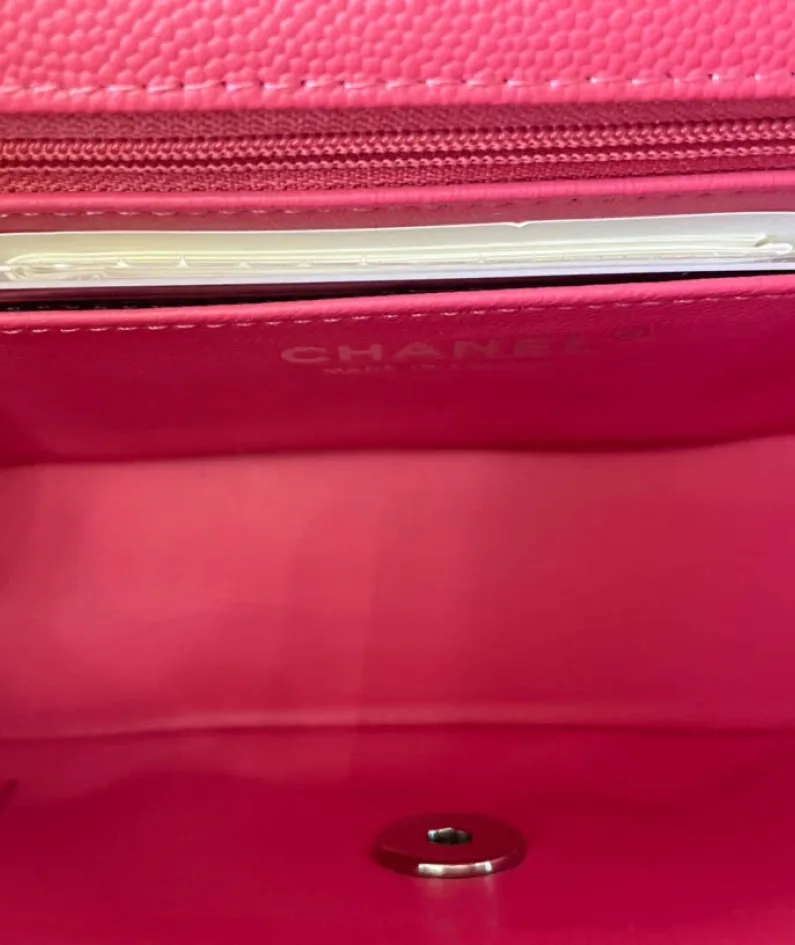Light Silver Metal Bag Size: 20cm Ident No.: 01116