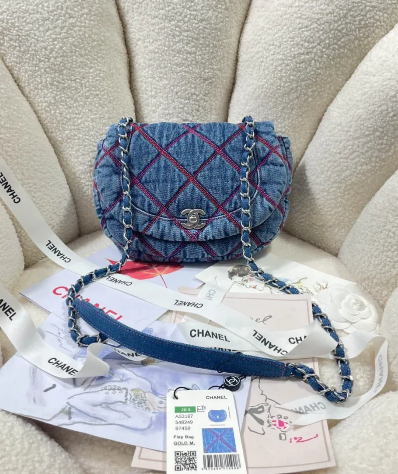Denim Saddle Bag Model: 3188 Size: 22cm
