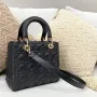 Dior Lady Dior in five-compartment lambskin detail