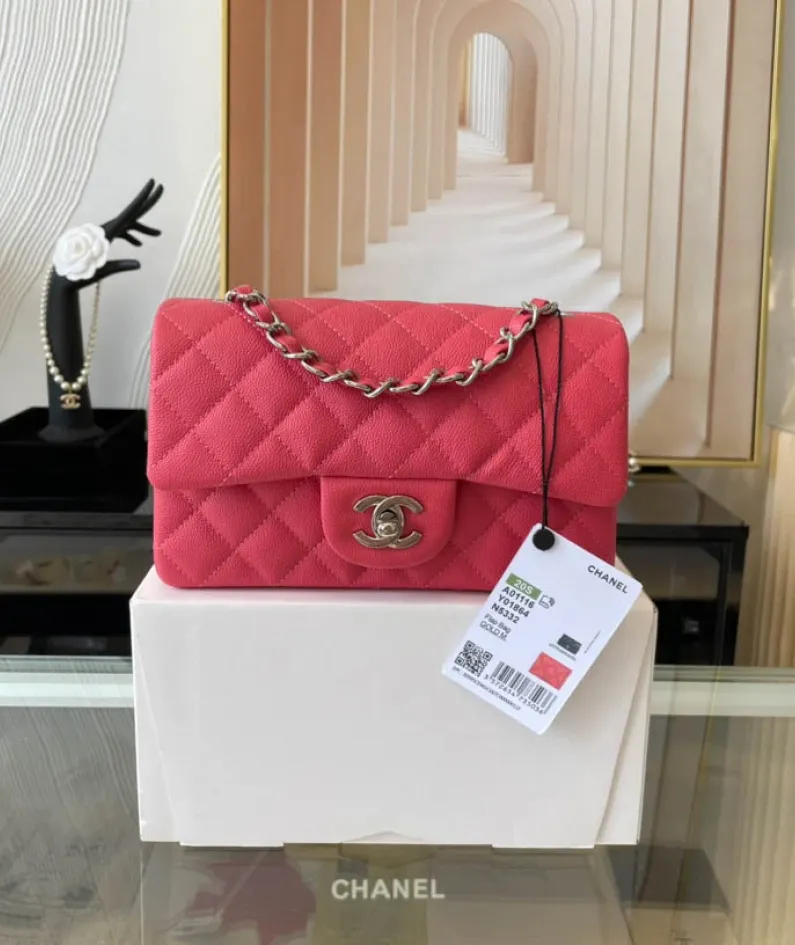 Light Silver Metal Bag Size: 20cm Ident No.: 01116