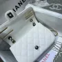 Gold leather rhombus bag Size: 11x19x8cm