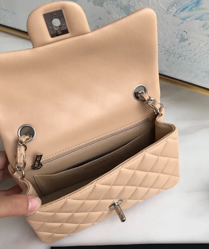 Lambskin Small Bag Size:20X13x7cm Model: 1116