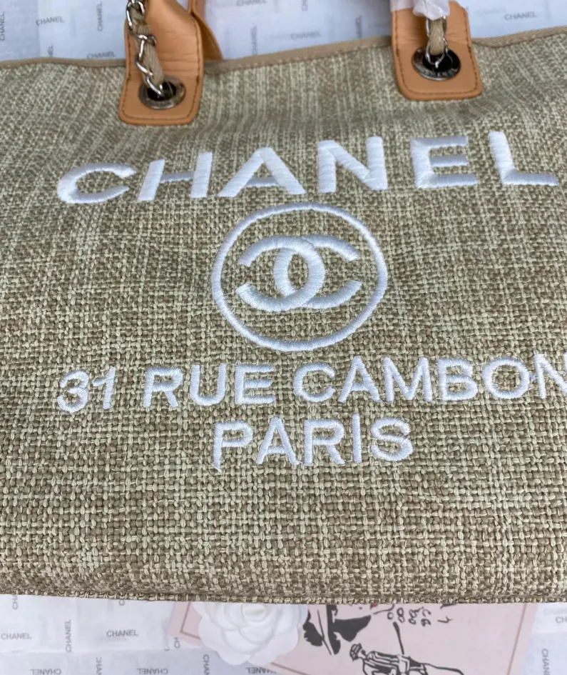 Chanel Shoulder Bag Size: 38*20*30cm Style: 8818 Apricot
