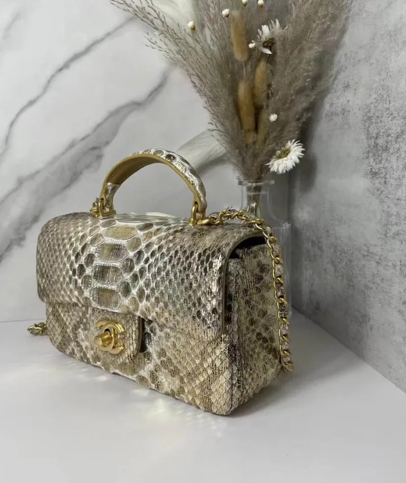 Cover Bag Handle Full Copper Vintage Gold Size: X6X13cm Ident No.: 2431