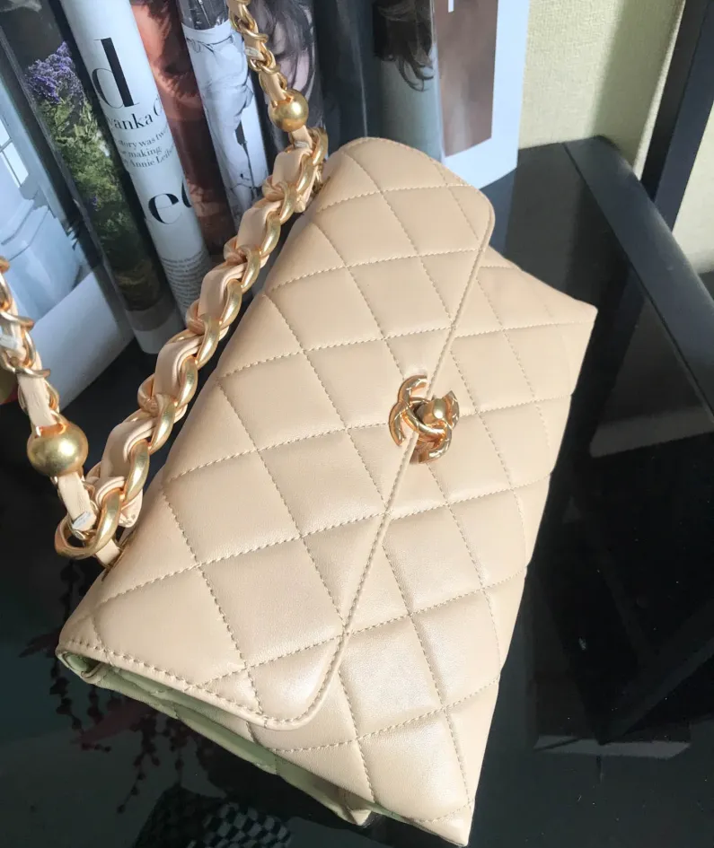 Double Golden Ball Handbag Model: AS1918 Size: 26x16.5x