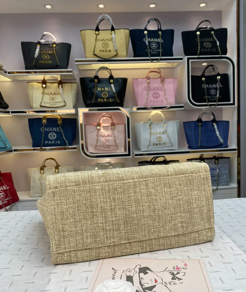 Chanel Shoulder Bag Size: 38*20*30cm Style: 8818 Apricot