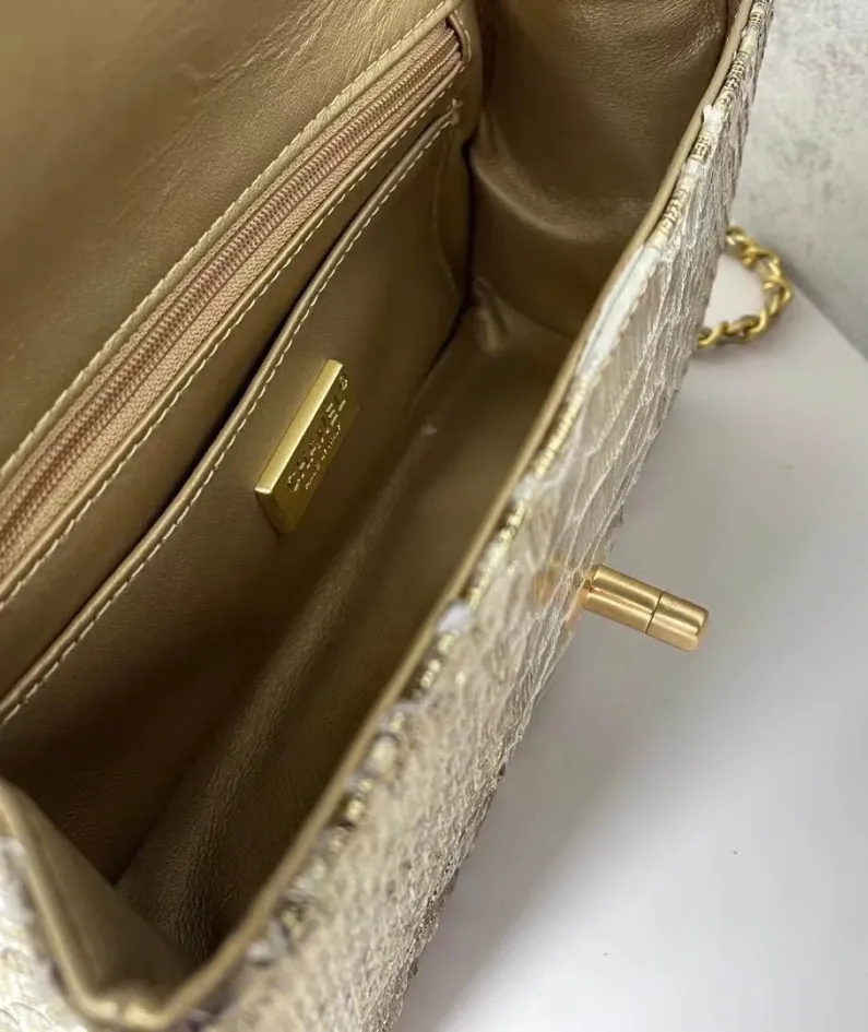 Cover Bag Handle Full Copper Vintage Gold Size: X6X13cm Ident No.: 2431