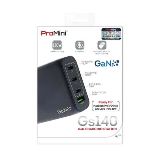 ProMini Gs140 GaN Charging Station