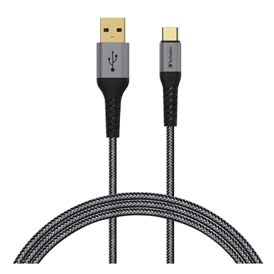 Verbatim 120cm TOUGH MAX Sync & Charge Type C to USB-A Cable