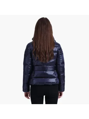  Winter Short Parkas Slim Design Puffer Jackets For Women Warm Coats With Belt Windproof Waterproof Thick Outerwear