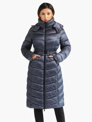  Winter Windproof Waterproof Long Hooded Parkas Women Thick Warm Puffer Jackets Coats With Belt Fashion Outerwear