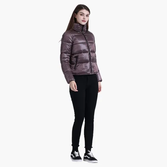  Winter Casual Padded Puffer Jackets For Women Coat Female Warm Short Parka Basic Windproof Waterproof Outdoor Clothes