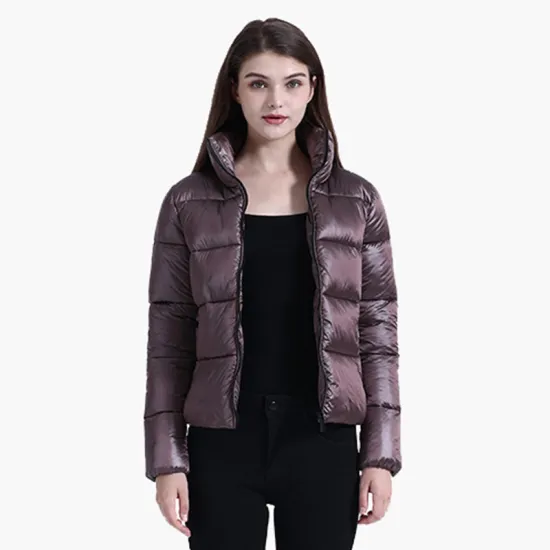  Winter Casual Padded Puffer Jackets For Women Coat Female Warm Short Parka Basic Windproof Waterproof Outdoor Clothes