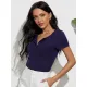 Women Spring Summer Casual Solid Ribbed Knitted Skinny Bodysuit  Lady Fashion Long Sleeve Rompers Jumpsuits Bodycon Tops Tees